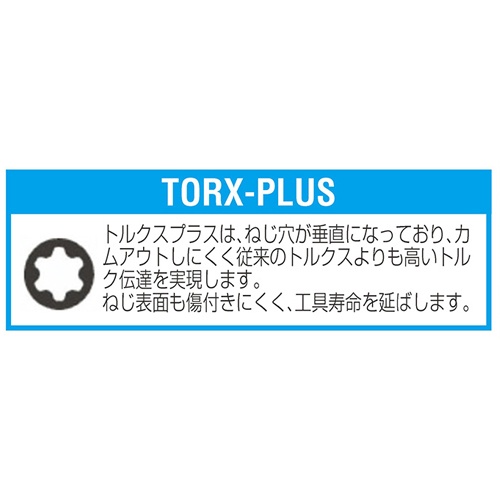 3 IPx 25mm[TORX-PLUS]ドライバービット【EA611GL-103】