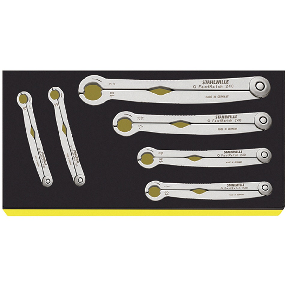 6本組 ユニオン ナットレンチ(ラチェット式)【EA612TA-5】