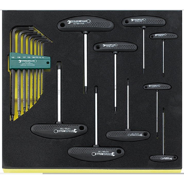 17本組 T型[TORX]レンチセット【EA612TB-7】