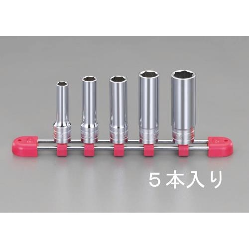 3/8”DR/8-17mm ディープソケットセット EA618P-16 エスコ製｜電子部品