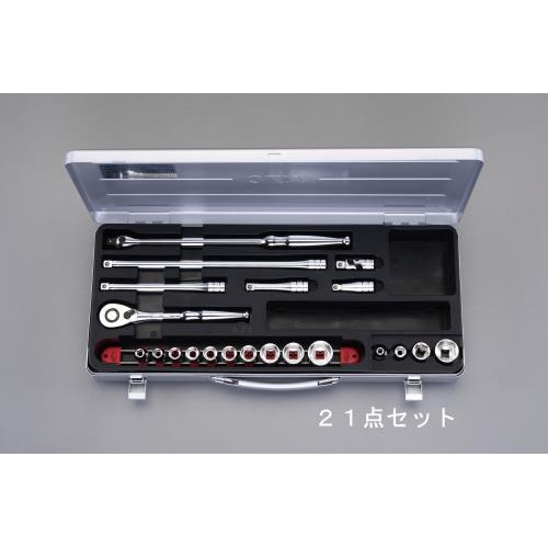 3/8”DR ソケットレンチセット EA618P-3 エスコ製｜電子部品・半導体