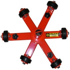 1200mm ケーブルドラム用ローラー(脚部スライド式)【EA632AE-3】