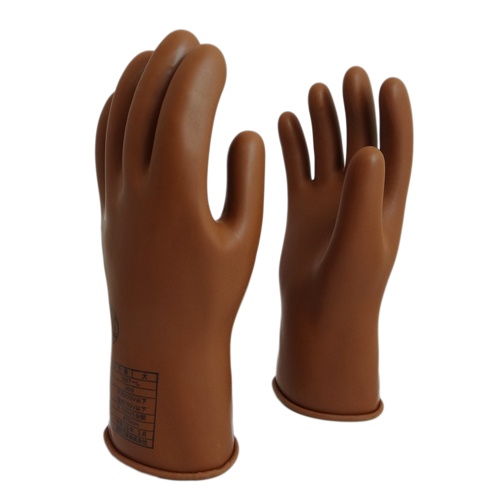 [LL]低圧用絶縁ゴム手袋(直流750V/交流300V)【EA640ZD-3】