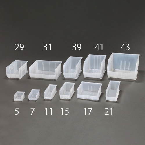 105×137× 75mm パーツトレー(重ね型/クリア/24個)【EA661EA-6】