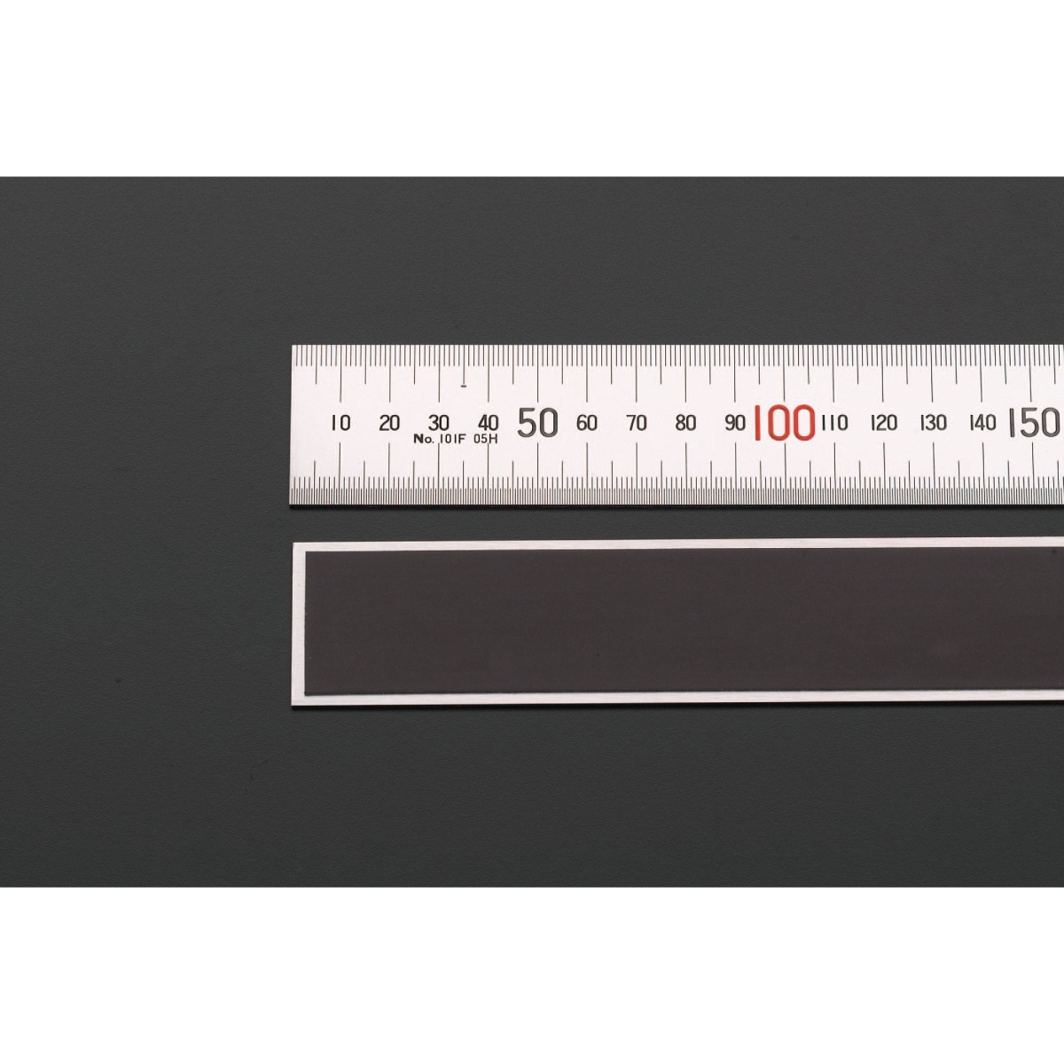 300mm シルバー直尺(マグネット付)【EA720YD-2】