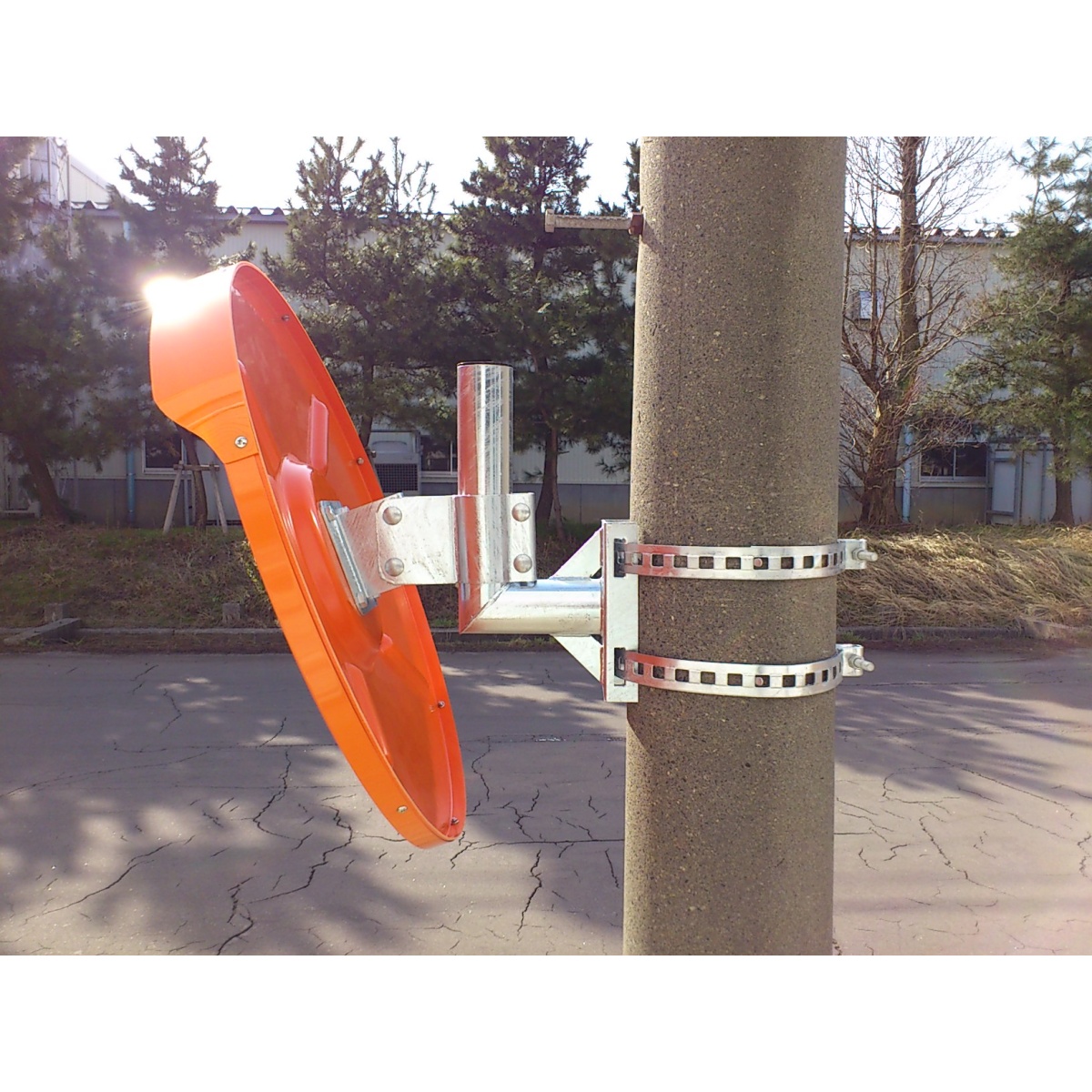 φ600mm 凸面ミラー(丸型・電柱用/アクリル製)【EA724ZY-11】
