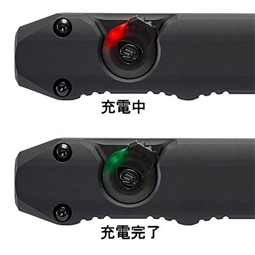 [充電式]フラッシュライト/LED(ペン型・黒)【EA758SG-61】