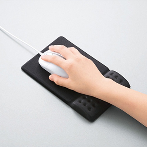 135×220× 25mm マウスパッド(ブラック)【EA764-105B】