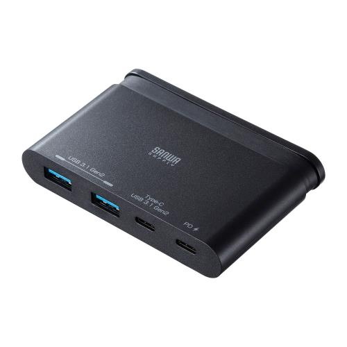 [4ポート]USB3.1ハブ(Type-C/ブラック)