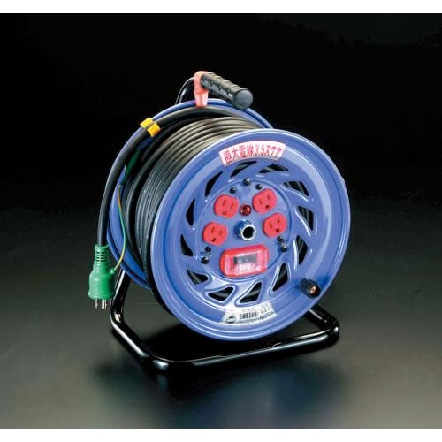 AC125V/32A/30m コードリール(極太/過負荷遮断)