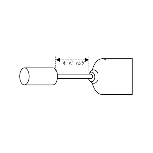 25×50mm/6mm軸 カサ型軸付砥石(緑)【EA819HD-12】