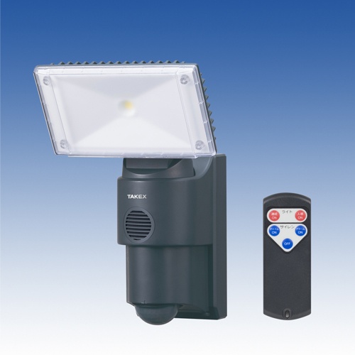 AC100V/18W LEDセンサーライト(サイレン付)【EA864C-55】