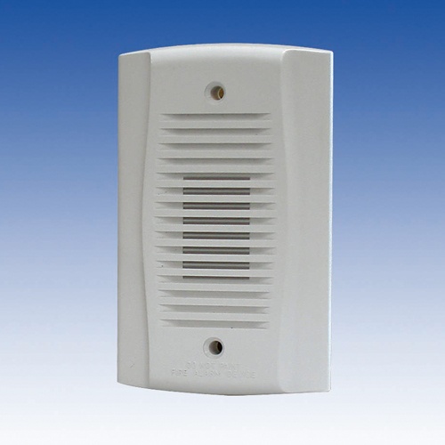 DC12/24V 小型電子サイレン(ホワイト)【EA864EF-22】