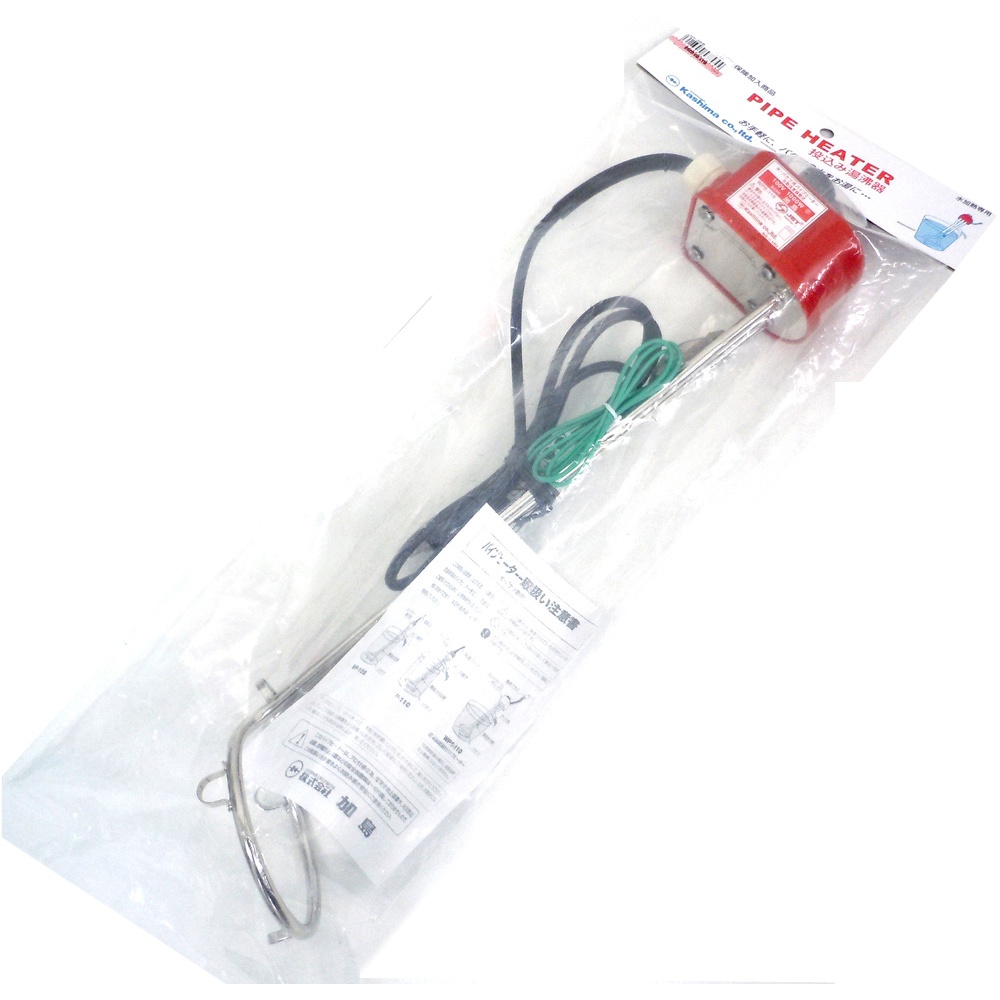AC100V/1.0KW 投込パイプヒーター(コントローラー付)【EA896A-1C】