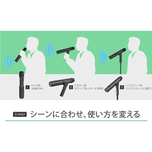 3W メガホン(マイク型)【EA916X-50】