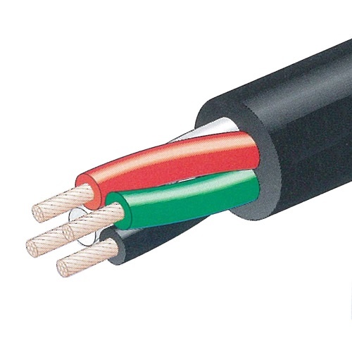 600V/25A/30m ゴムキャブタイヤケーブル(4芯)【EA940AG-413A】