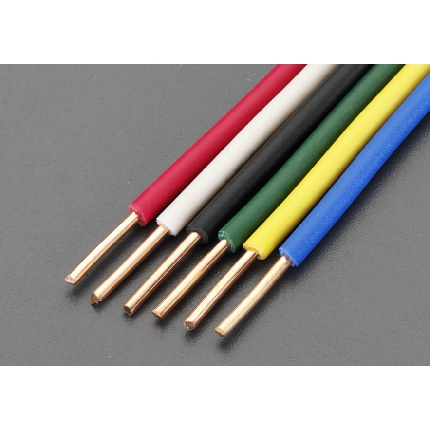 1.6mm× 50m IV電線(単線/黒)【EA940AT-513】