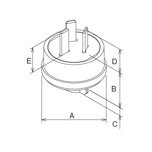 AC250V/20A アース付プラグ(接地3P)【EA940BD-2A】