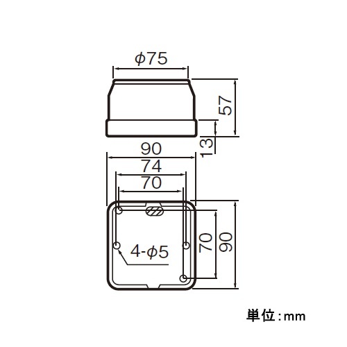 250V/30A 露出コンセント(3P)【EA940BZ-8】