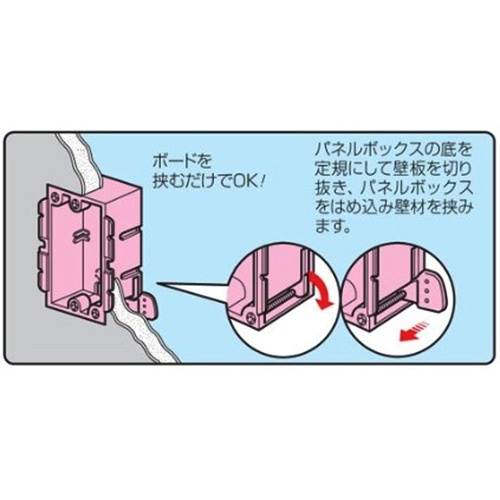 98×108×35mm パネルボックス(2個用)【EA940CS-193】
