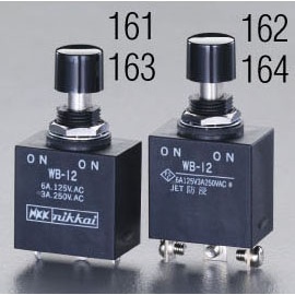 125V/6A 押しボタンスイッチ(単極双投/防水型)【EA940DA-162】