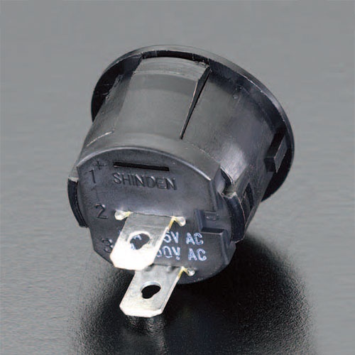 125V/10A LEDランプロッカスイッチ(赤)【EA940DH-26】