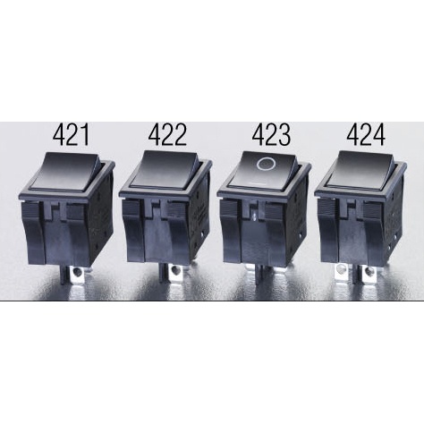 125V/9A 2極単投/ロッカスイッチ(TV-8 適合)【EA940DH-423】
