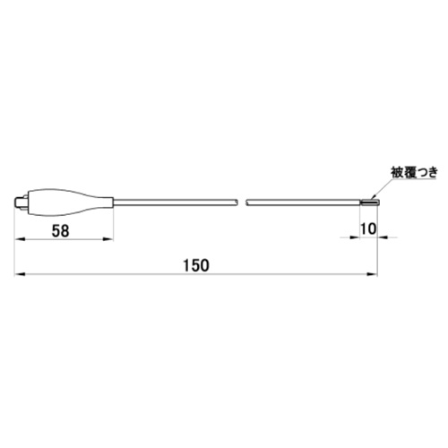 150mm/5A テストリード(片側バッテリークリップ)【EA940DT-96】