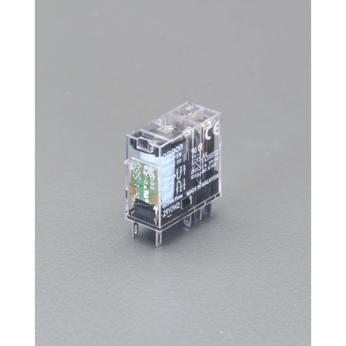 AC100V/2c/5A[LED付]リレー(スリムタイプ)【EA940MP-91】