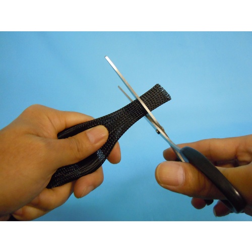 5.0mm× 5m 編組保護チューブ(黒/ほつれ低減)【EA944AL-151】