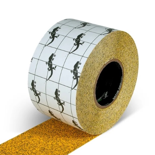 100mm×18.3m 滑り止めテープ(耐水・耐油/黄)【EA944DB-12】