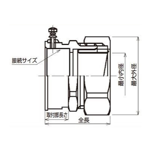 G 28 コネクタ(ねじ無しストレート)【EA947SM-8】