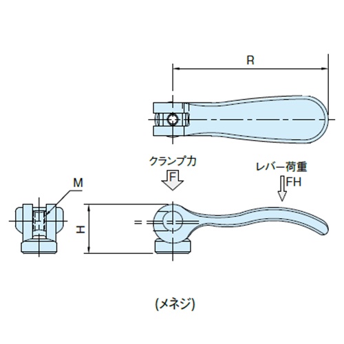 M8 雌ねじカムレバー【EA948CH-7】