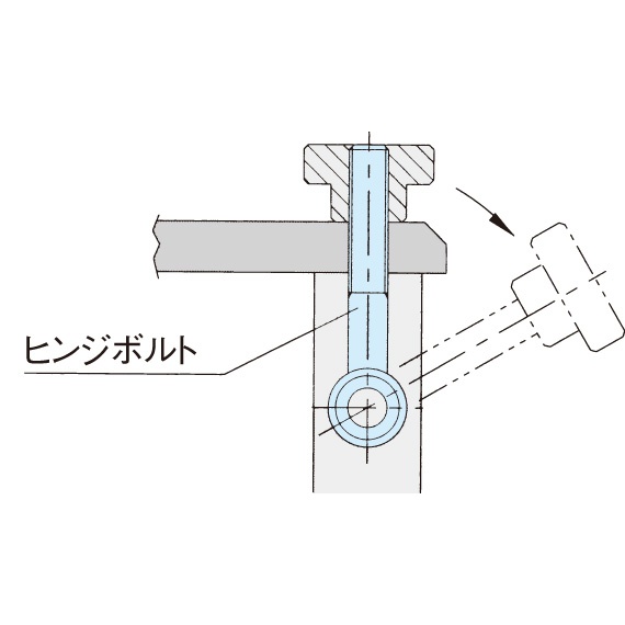 M6 × 50mm[焼入]ヒンジボルト【EA948DV-2】