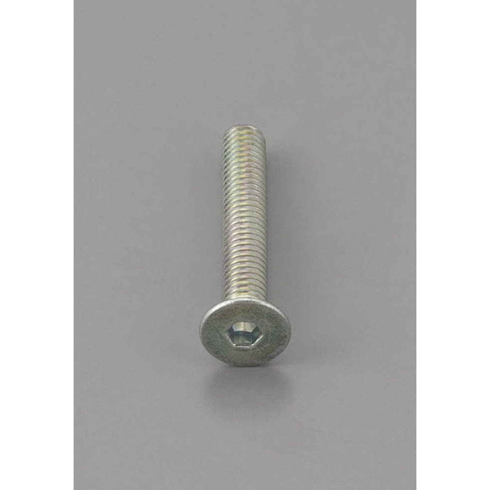 M5 x 6mm 六角穴付皿頭ボルト 三価クロメート/12本【EA949MC-506】