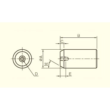 8×25mm/M3 ストレートピン【EA949RJ-12】