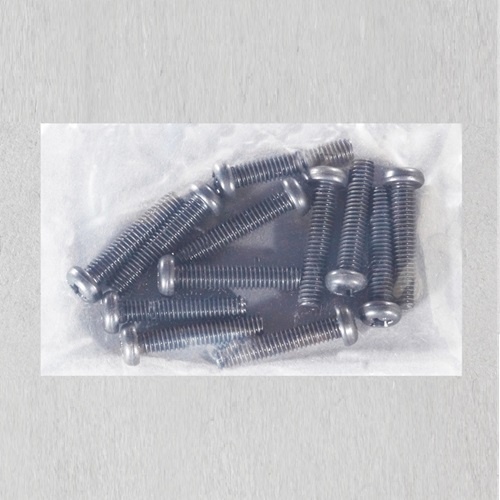 M6x15mm ナベ頭小ねじ(ステンレス/黒色/8本)【EA949TE-615】