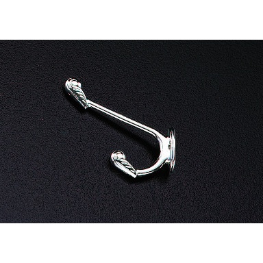68x 65mm 2段フック(亜鉛合金/ニッケルメッキ)【EA951DH-6】