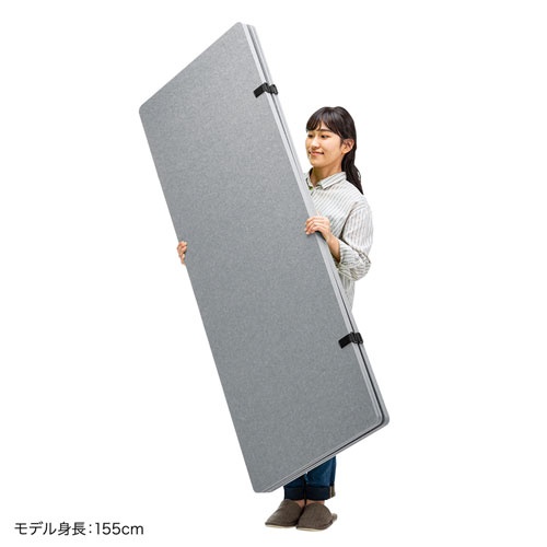 600x 12x1600mm パーテーション(吸音/4連)【EA954EA-104】