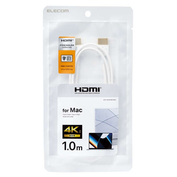 Mac向けHDMIケーブル【CAC-APHDPSS10WH】