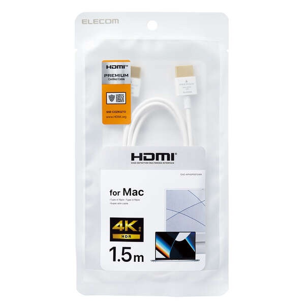 Mac向けHDMIケーブル【CAC-APHDPSS15WH】