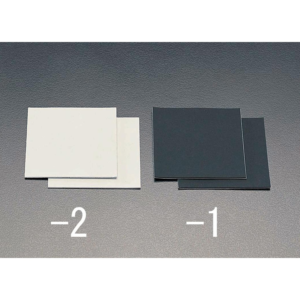 100x100x1.5mm シリコン防振ゴム(黒/2枚)【EA979AA-1】