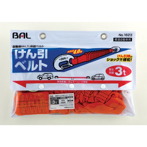 3.0 tonx4.0m けん引ロープ【EA982BT-22】