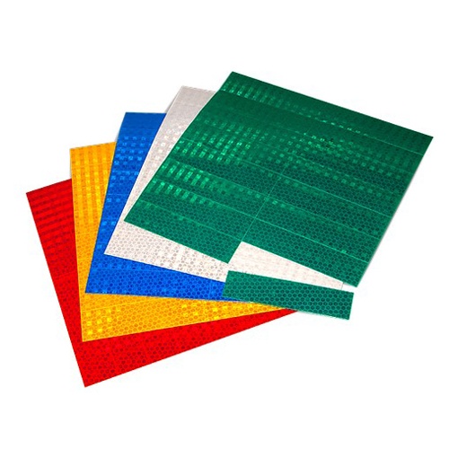 25x100mm ハイレベル反射シート(16ピース/赤)【EA983GR-53】