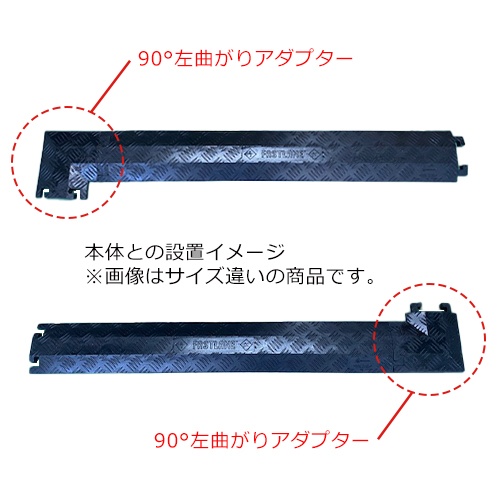 914x273x38.1mm ケーブルプロテクター(2溝/ブラック)【EA983PF-6】