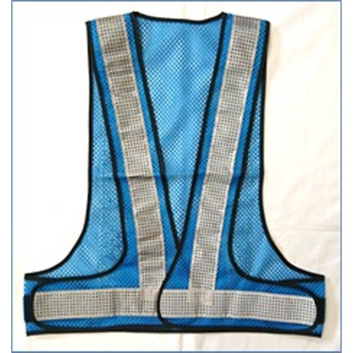 安全ベスト(スカイブルー/シルバー・軽量タイプ)【EA983R-501】
