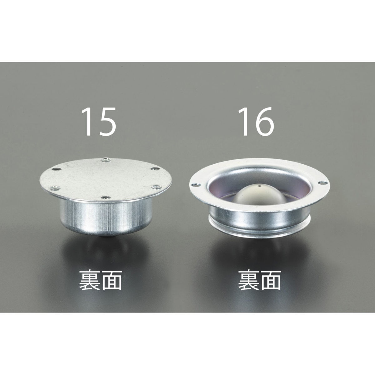 76.0x31.0mm ボールキャスター(スチール製)【EA986S-16】