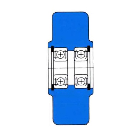 130x42mm 車輪(ベアリング付・MCナイロン製)【EA986WB-130】