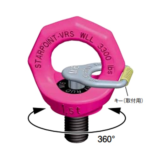 2.3ton/M20x30mm 回転アイボルト【EA987GL-4】