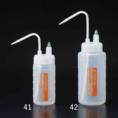 500ml 洗浄ボトル(液垂防止弁付)【EA991PB-42】